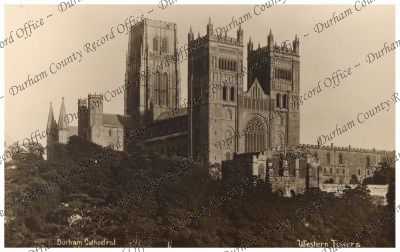 Photograph of the exterior of Durham Cat... Photograph of the exterior of Durham Cat...