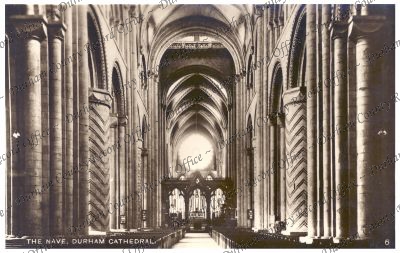Photograph of the nave, Durham Cathedral... Photograph of the nave, Durham Cathedral...