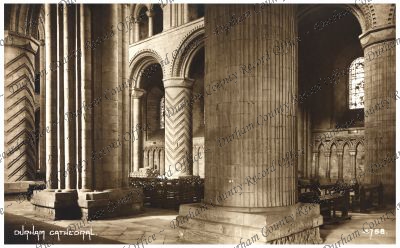 Photograph of the interior of Durham Cat... Photograph of the interior of Durham Cat...
