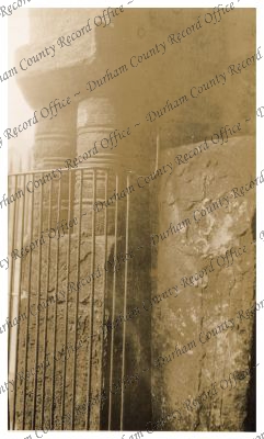 Photograph of the pillars of the Saxon d... Photograph of the pillars of the Saxon d...