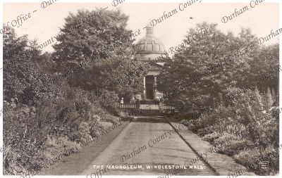 Postcard of a photograph of the mausoleu... Postcard of a photograph of the mausoleu...