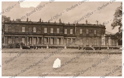 Postcard of a photograph of the front of... Postcard of a photograph of the front of...