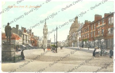 Postcard of a photograph of High Row fro... Postcard of a photograph of High Row fro...