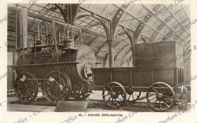Postcard of a photograph of No. 1 engine... Postcard of a photograph of No. 1 engine...