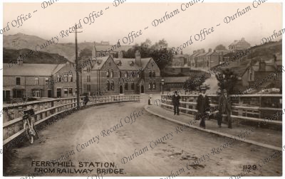 Postcard of a photograph of Ferryhill St... Postcard of a photograph of Ferryhill St...