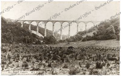 Postcard of a photograph of Gill Bridge,... Postcard of a photograph of Gill Bridge,...