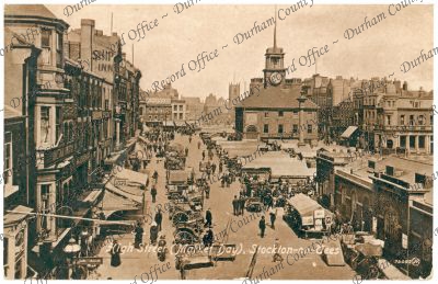 Postcard of a photograph of the High Str... Postcard of a photograph of the High Str...