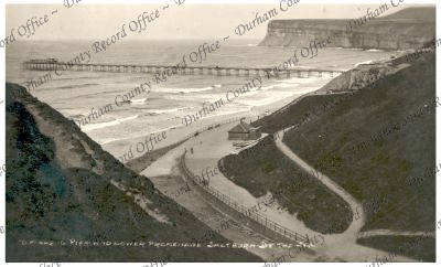 Postcard of a photograph of the pier and... Postcard of a photograph of the pier and...