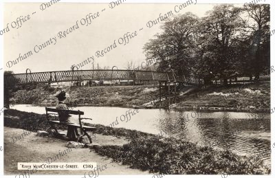Postcard of a photograph of the River We... Postcard of a photograph of the River We...