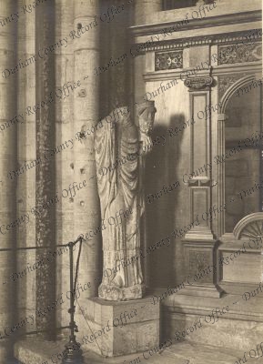 Statue of St Oswald, Durham Cathedral... Statue of St Oswald, Durham Cathedral...
