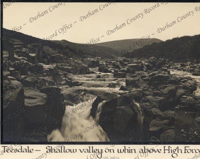 View of shallow valley on whin above Hig... View of shallow valley on whin above Hig...