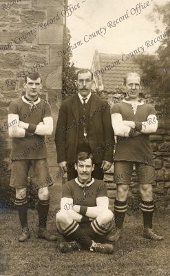 Photograph of members of football team, ... Photograph of members of football team, ...