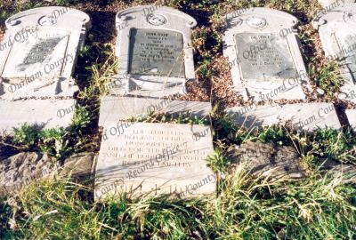 Photograph of headstones of four Belgian... Photograph of headstones of four Belgian...