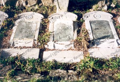 Photograph of headstones of three Belgia... Photograph of headstones of three Belgia...