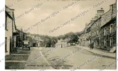 Postcard photograph of Market Place, Mid... Postcard photograph of Market Place, Mid...