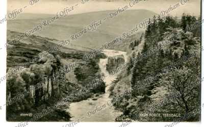 Postcard photograph of High Force, Teesd... Postcard photograph of High Force, Teesd...