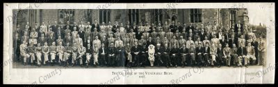 Photograph of staff and students, no names, 1937