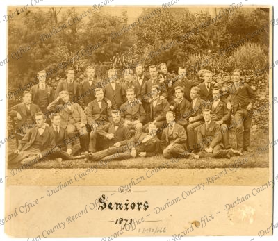 Photograph of seniors, no names, 1873