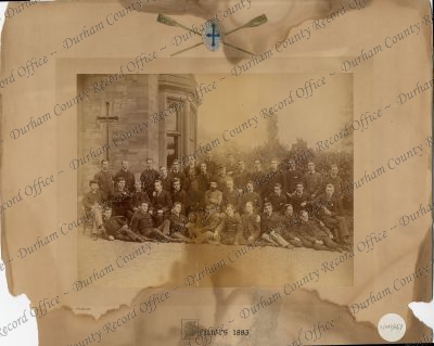 Photograph of seniors, no names, 1883