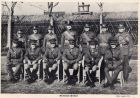 Group photograph of the Headquarters Staff of the 1st Battalion, The Durham Light Infantry, taken at Shanghai, China, January 1938 
Back row: Armourer-Sergeant Watt, Sergeant Stonehouse, Orderly Room