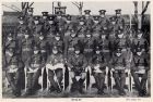 Group photograph of the bugles of the 1st Battalion, The Durham Light Infantry, taken at Shanghai, China, January, 1938 
Back row: Boy Rolin, Buglers Henry, Walker, C. Anderson, McNally, and Mason 
