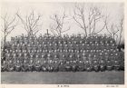 Group photograph of 'HQ' Company, 1st Battalion, The Durham Light Infantry, taken at Shanghai, China, January 1938 
Back row: Boy Cameron, Privates Turnbull, Satchwell, Davies, Finn, and Lyon, Lance-