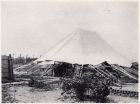 Photograph captioned 'S.I.' Post , showing an army tent, taken at Shanghai, China, c.1938