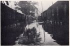 Photograph of flooding at the barracks of the 1st Battalion, The Durham Light Infantry, taken at Great Western Road, Shanghai, China, c.1938