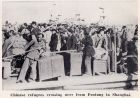 Photograph of Chinese refugees crossing the Whangpoo River from Pootung to Shanghai, August 1938