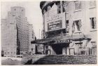 Photograph of a cinema protected by sandbags, taken at Shanghai, China, August 1938