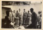 Photograph, captioned In the hold, showing soldiers of the 1st Battalion, The Durham Light Infantry, standing in the hold of H.T. Dilwara, on route to Shanghai, China, October - November 1937