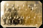Photograph of an unidentified group of soldiers, prisoners of war, at Rennbahn, Munster, Germany, c.1914-18