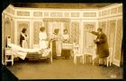 Photograph of a scene from a play taken at Rennbahn Prisoner of War camp, Munster, Germany, c.1914-18