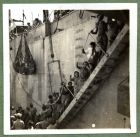 Photograph of people boarding a ship, c.1941