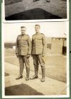 Photograph of two unidentified soldiers [possibly H.C.R. Lees] of The Durham Light Infantry, an orderly corporal and a sergeant [8], c.1939