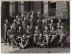 Photograph of officers of 10th Battalion, The Durham Light Infantry, in battle dress, 20 April 1940