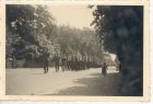 Photograph of soldiers of 36S Battery, 113 Light Anti-Aircraft Regiment, Royal Artillery (Territorial Army), marching to a church parade, taken at Lübeck, Germany, May - June 1945