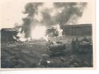 Photograph of the burning of Belsen concentration camp, Germany, [21] May 1945