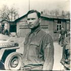 Photograph of S.S. Hauptsturmfuehrer [captain] Josef Kramer, commandant at Belsen concentration camp, Germany, n.d., [April 1945]