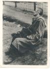 Photograph of an unidentified male internee at Belsen concentration camp, Germany, n.d., [April - May 1945]