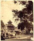 Photograph of the platform of the Rangoon Pagoda, Burma, c.1859