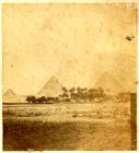 Photograph of the pyramids of Gyreh, Egypt, 1860