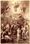 Print of The Transfiguration by Raphael, captioned Resurrection, c.1860