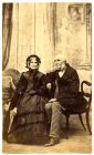 Photograph of an elderly man and an elderly woman, c.1850