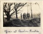 Photograph of various officers of the 6th Battalion The Durham Light Infantry on the ranges, captioned: Officers at Revolver Practice, n.d. [1914 - 1915]