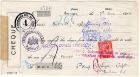 A money cheque for £10, captioned: Rastatt Cheque,Rastatt, Germany, 7 June 1918