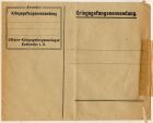 Example of camp stationery, captioned: Prisoner-of-War correspondence envelope, Karlsruhe, Germany, n.d. [June 1918]