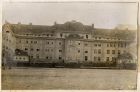 Photograph of close-up of large barrack block, captioned: IV. Block II , Graudenz, West Prussia, Germany, October 1918