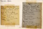 Specimen mess menus from Graudenz Prisoner of War Camp, West Prussia, Germany, 1 and 4 August 1918