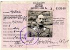 Military identity card of Lieutenant-Colonel Hubert McBain, M.C., 14 May 1944 
Includes: photograph
